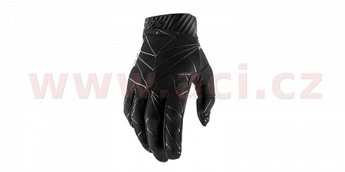rukavice RIDEFIT, 100% - USA (černá/bílá)